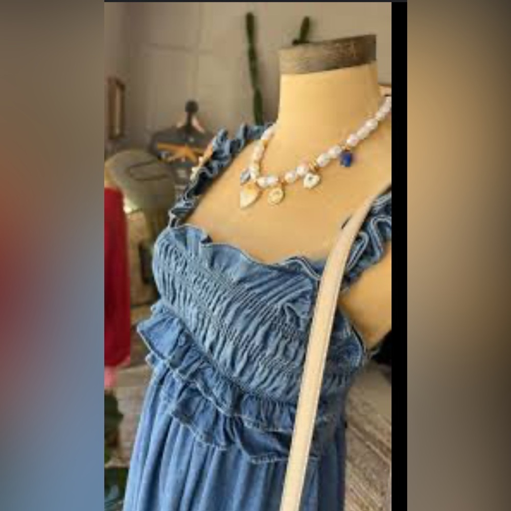 Urban Outfitters maxi denim dress new w tags